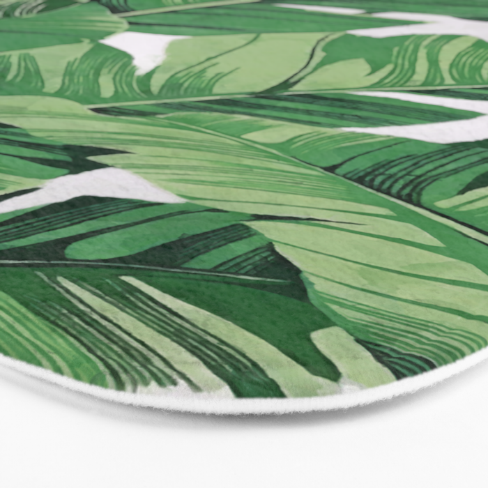 Tropical banana leaves VI Bath Mat Gallery Image 3