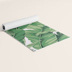 Tropical banana leaves VI Yoga Mat Gallery Image 2