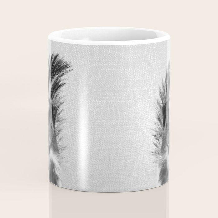 Skunk - Black & White Coffee Mug Gallery Image 4
