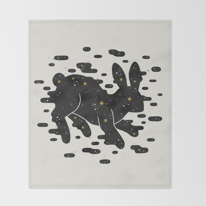 Lepus Consetellation Throw Blanket Gallery Image 2