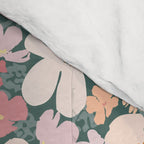 Peach and pink floral field pattern Comforter Gallery Image 4