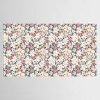 Peach and pink floral field pattern Tablecloth Gallery Image 2