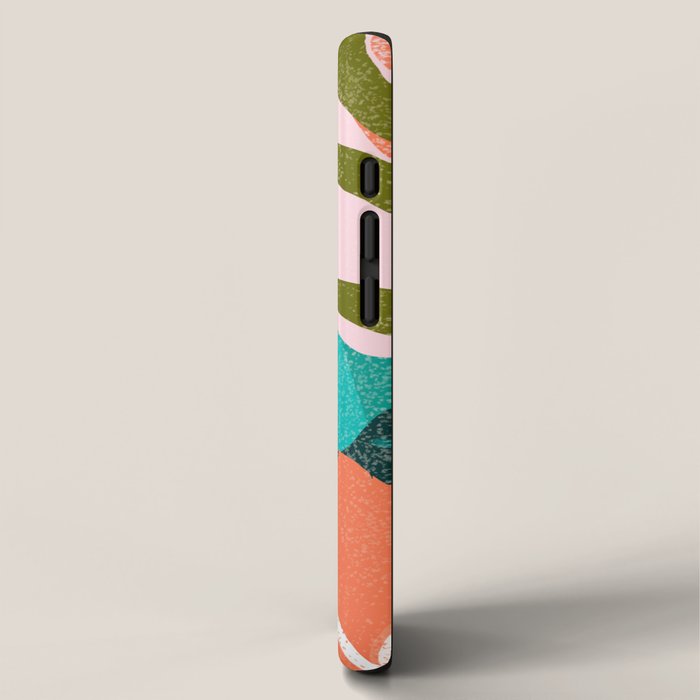 Forever in My Garden | Abstract Botanical Nature Plants Floral Painting | Quirky Modern Contemporary iPhone Case Gallery Image 2