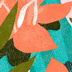 Forever in My Garden | Abstract Botanical Nature Plants Floral Painting | Quirky Modern Contemporary Coffee Mug Gallery Image 2