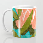 Forever in My Garden | Abstract Botanical Nature Plants Floral Painting | Quirky Modern Contemporary Coffee Mug Gallery Image 3