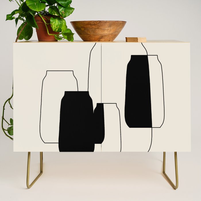 The Gathering - Minimalist Still Life Credenza Gallery Image 1