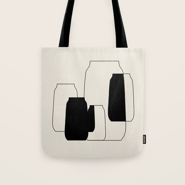 The Gathering - Minimalist Still Life Tote Bag Gallery Image 1