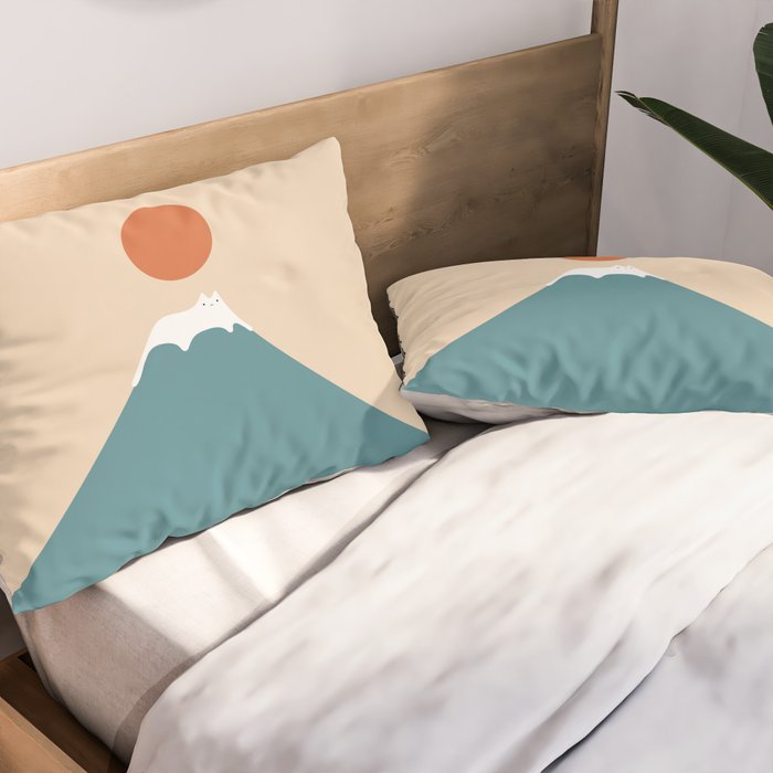 Cat Landscape 158 Pillow Sham Gallery Image 2
