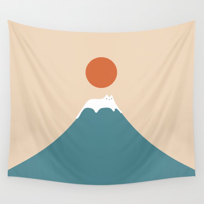 Cat Landscape 158 Wall Tapestry Gallery Image 4