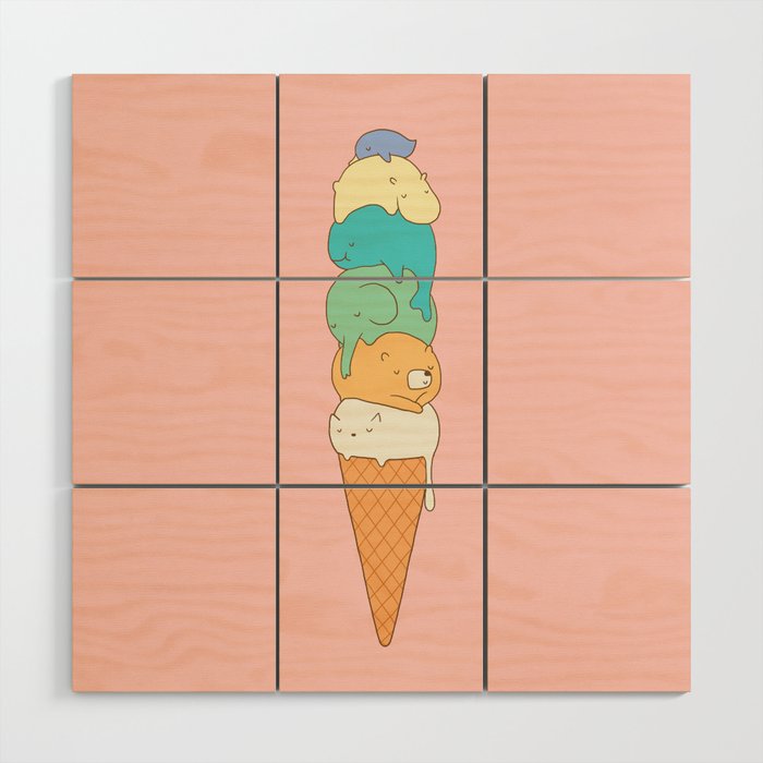 Melting Wood Wall Art Gallery Image 1