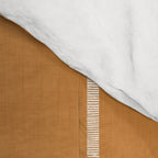 Modern Boho Serenity Stripes Caramel Brown Comforter Gallery Image 4