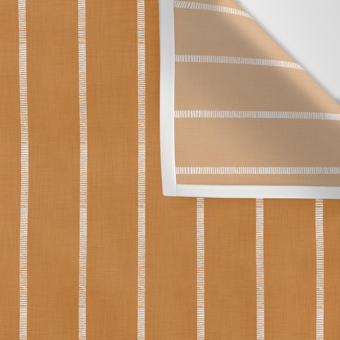 Modern Boho Serenity Stripes Caramel Brown Wall Tapestry Gallery Image 3