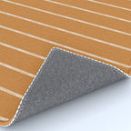 Modern Boho Serenity Stripes Caramel Brown Rug Gallery Image 4