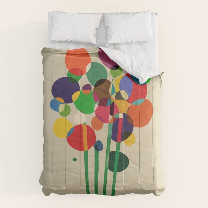Happy flowers in the vase Comforter Gallery Image 6