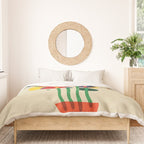 Happy flowers in the vase Duvet Cover Gallery Image 3
