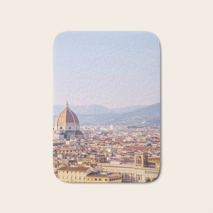 Florence Skyline - Italy Travel Photography Bath Mat Gallery Image 1