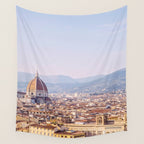 Florence Skyline - Italy Travel Photography Wall Tapestry Gallery Image 4