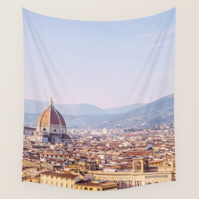 Florence Skyline - Italy Travel Photography Wall Tapestry Gallery Image 4