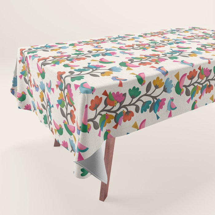 Birds & Blossoms Tablecloth Gallery Image 1