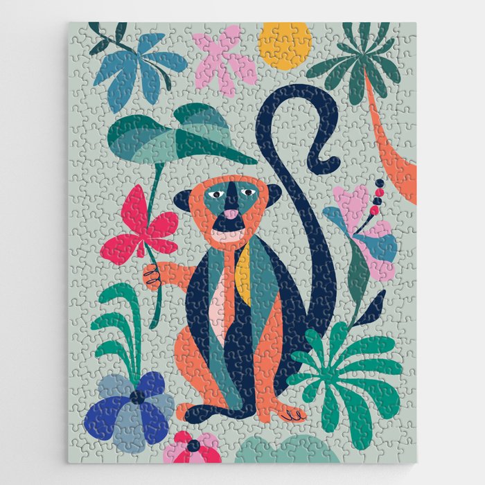 Mid Century Modern Monkey Jigsaw Puzzle Gallery Image 1