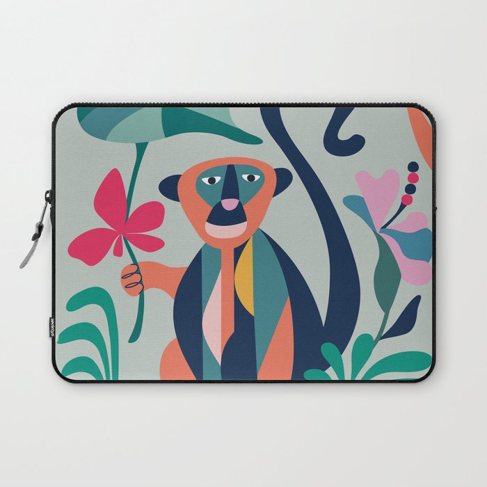 Mid Century Modern Monkey Laptop Sleeve Gallery Image 1