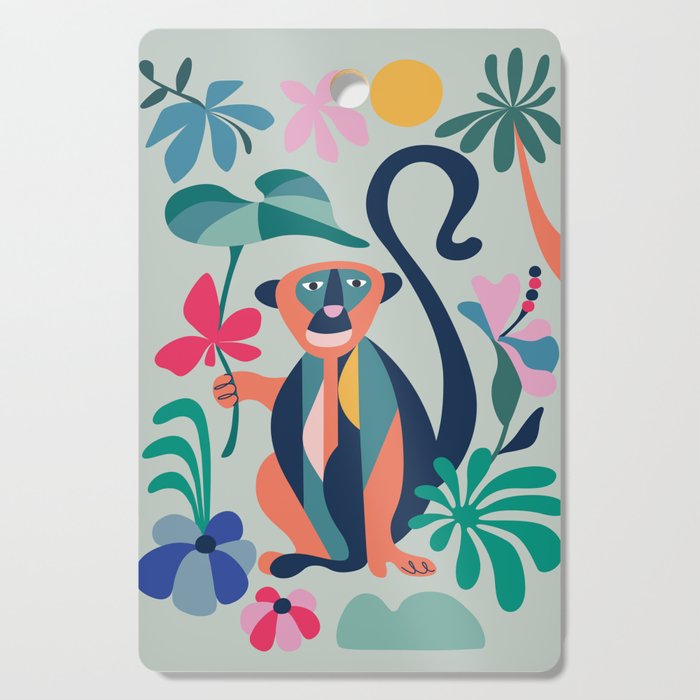 Mid Century Modern Monkey Cutting Board Gallery Image 1