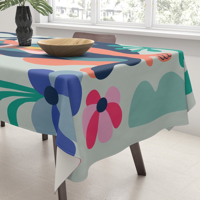 Mid Century Modern Monkey Tablecloth Gallery Image 3