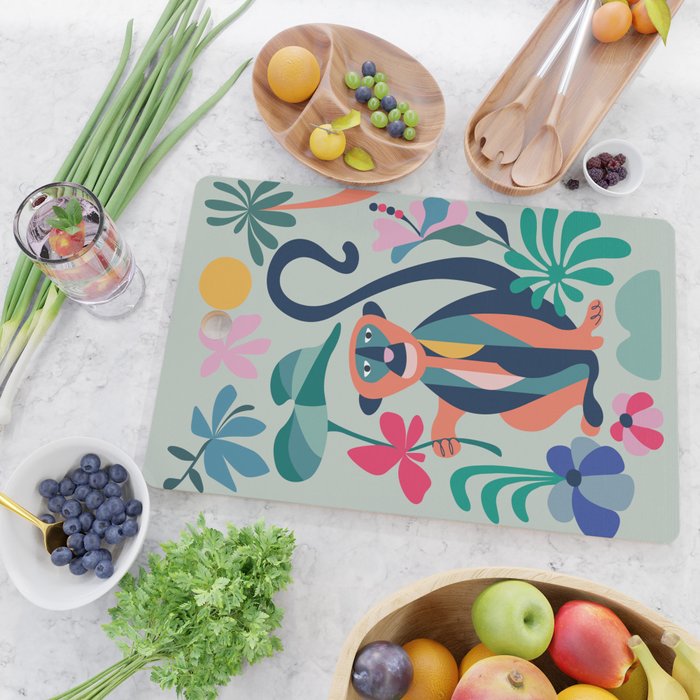 Mid Century Modern Monkey Cutting Board Gallery Image 2
