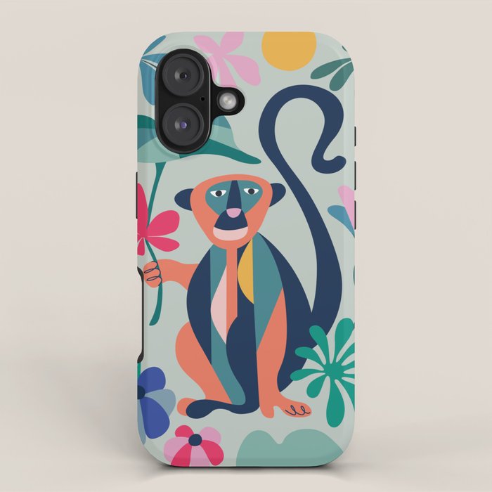Mid Century Modern Monkey iPhone Case Gallery Image 1