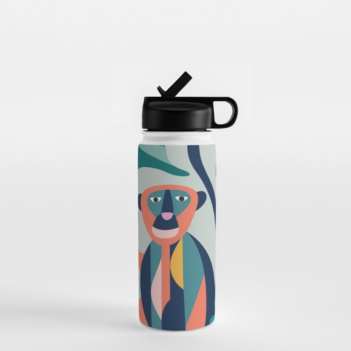 Mid Century Modern Monkey Water Bottle Gallery Image 1