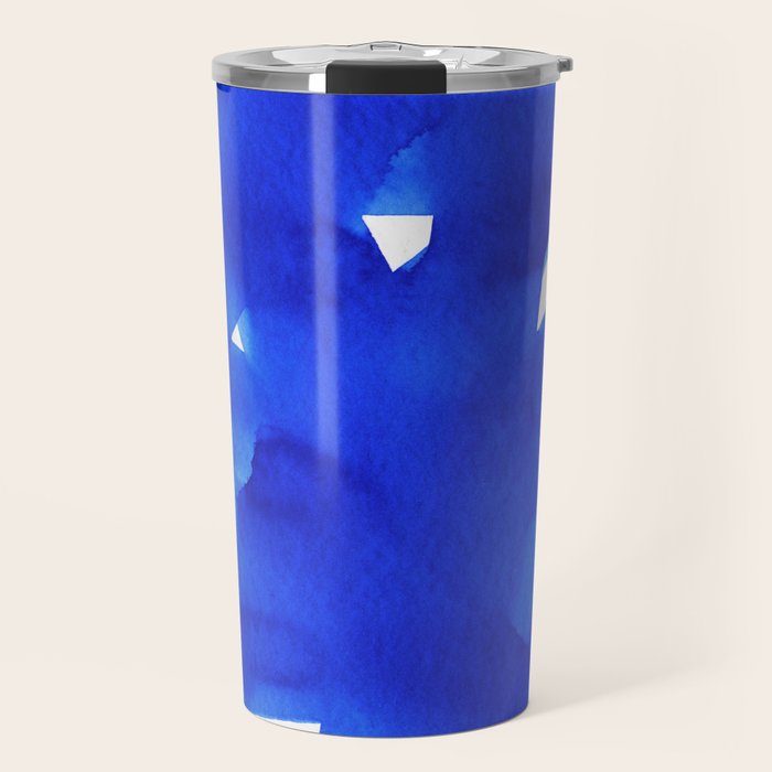 Superwatercolor Blue Travel Mug Gallery Image 1
