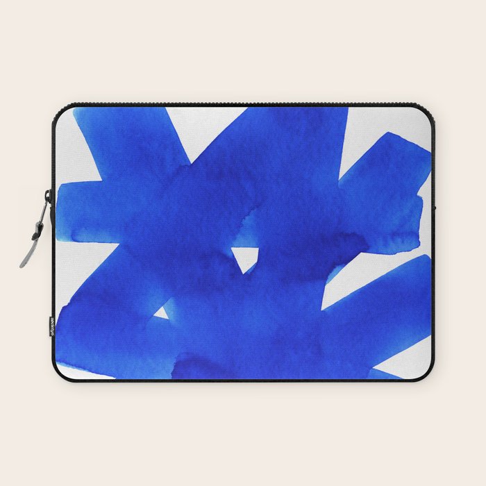 Superwatercolor Blue Laptop Sleeve Gallery Image 1