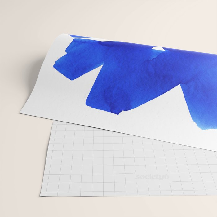 Superwatercolor Blue Wrapping Paper Gallery Image 2