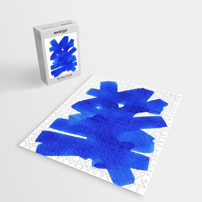 Superwatercolor Blue Jigsaw Puzzle Gallery Image 2