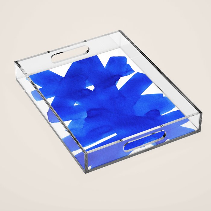 Superwatercolor Blue Acrylic Tray Gallery Image 1