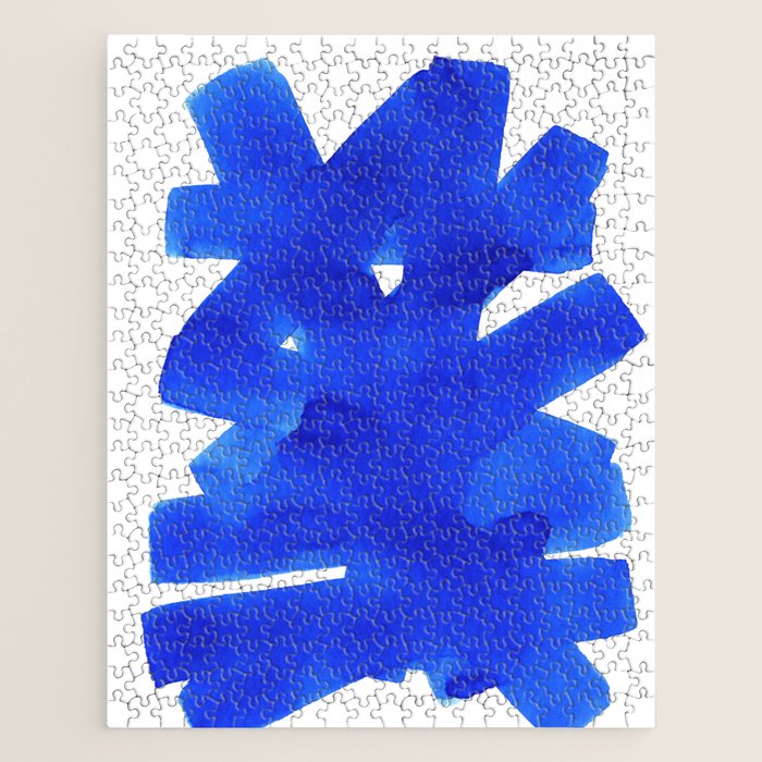 Superwatercolor Blue Jigsaw Puzzle Gallery Image 1