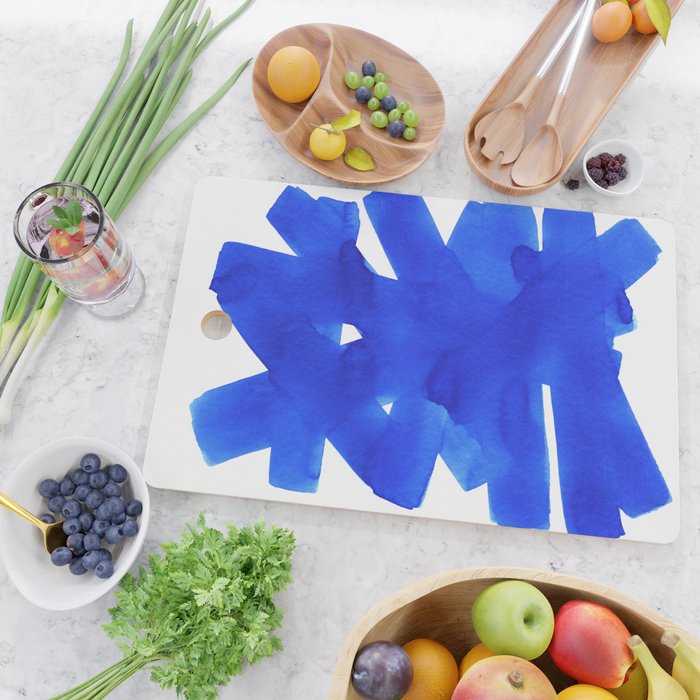Superwatercolor Blue Cutting Board Gallery Image 2