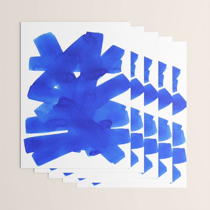 Superwatercolor Blue Wrapping Paper Gallery Image 3
