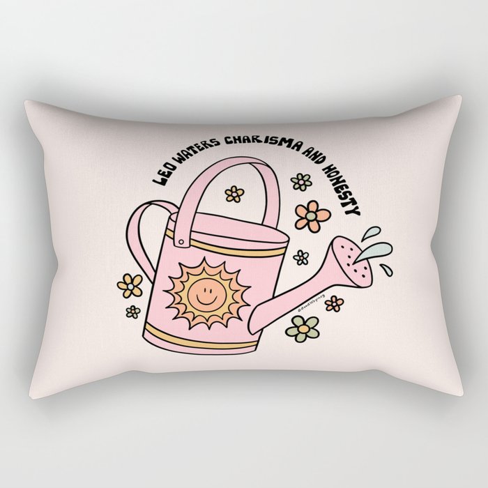 Leo Watering Can Rectangular Pillow Gallery Image 2