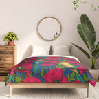 Bee eaters and poppies  Comforter Gallery Image 3