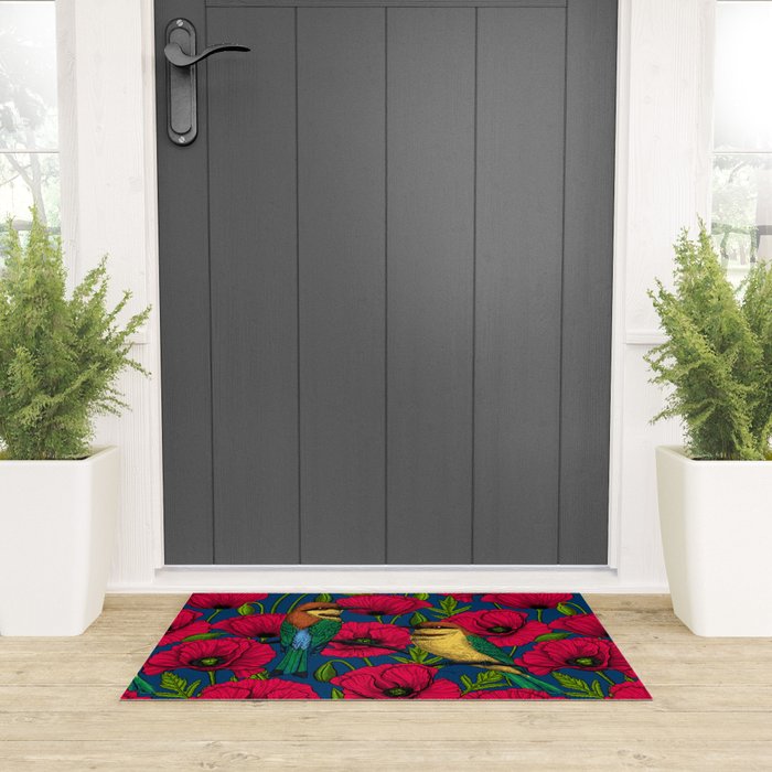 Bee eaters and poppies  Welcome Mat Gallery Image 3