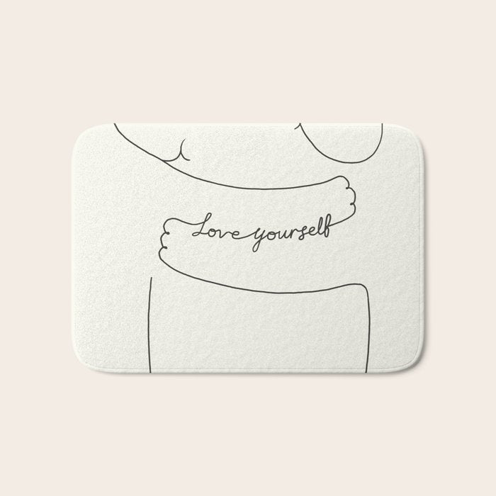 Love Yourself Ele Bath Mat Gallery Image 1