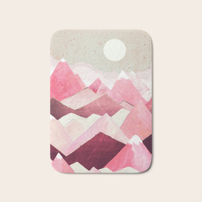 Blush Berry Peaks Bath Mat Gallery Image 1