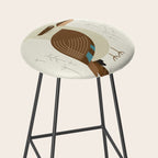 Laughing Kookaburra, Bird of Australia Stool Gallery Image 2