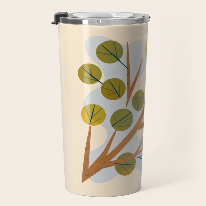 Branch and Leaves Travel Mug Gallery Image 3