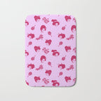 Red and pink Japanese pattern Bath Mat Gallery Image 1
