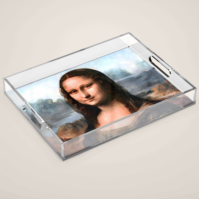 Leonardo da Vinci - The Mona Lisa Acrylic Tray Gallery Image 1