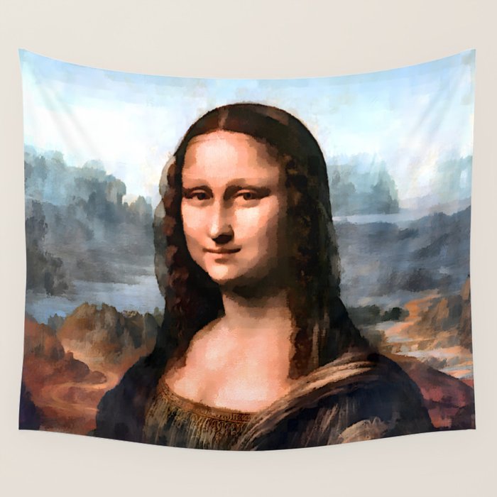 Leonardo da Vinci - The Mona Lisa Wall Tapestry Gallery Image 1