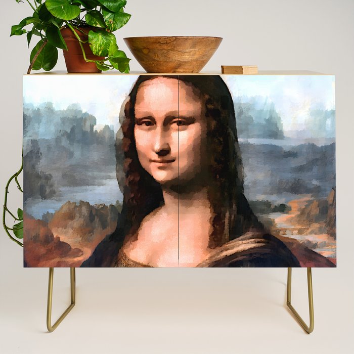 Leonardo da Vinci - The Mona Lisa Credenza Gallery Image 1