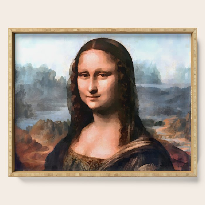 Leonardo da Vinci - The Mona Lisa Serving Tray Gallery Image 1